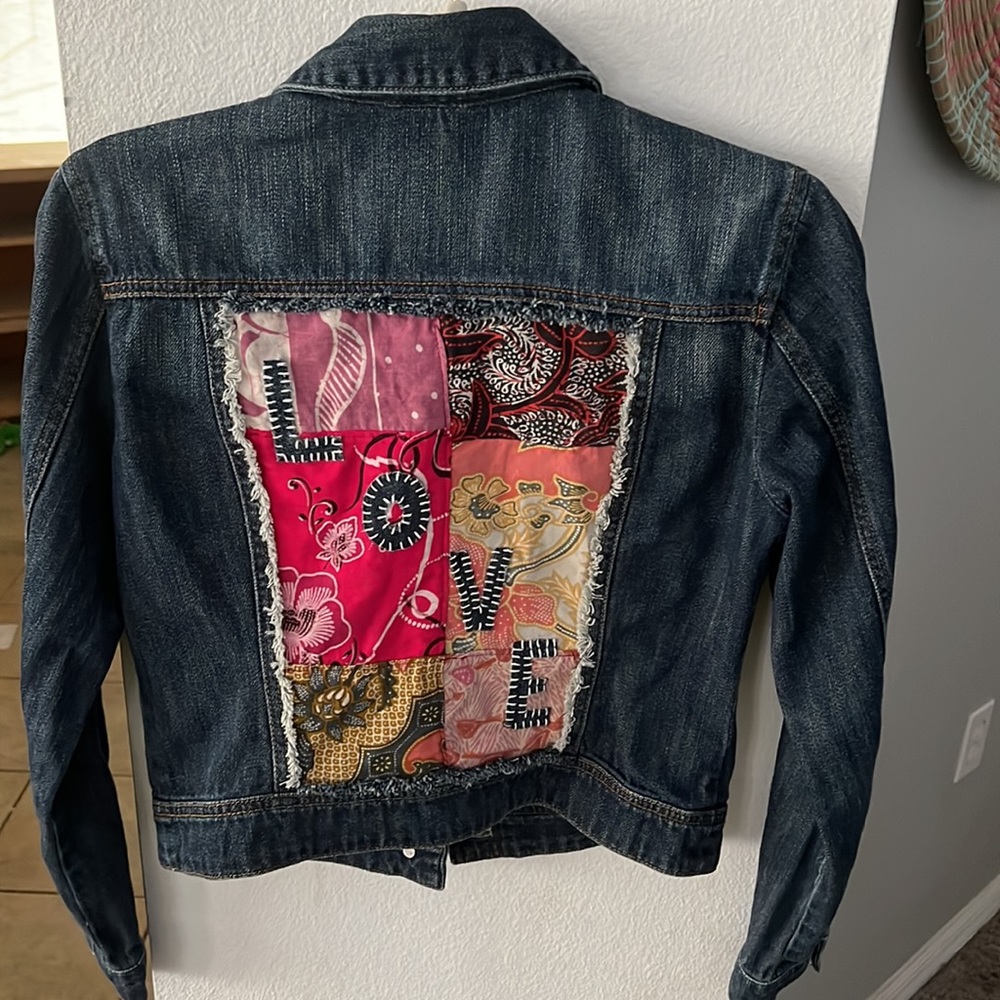 Up-cycled🌟quilted denim jacket